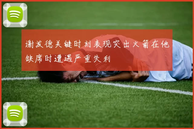 谢泼德关键时刻表现突出火箭在他缺席时遭遇严重失利