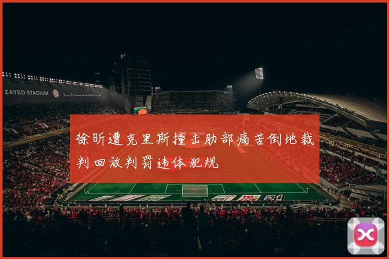 徐昕遭克里斯撞击肋部痛苦倒地裁判回放判罚违体犯规